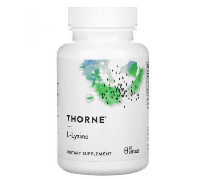 Thorne Research, L-лізин, 60 капсул