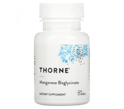 Thorne Research, Manganese Bisglycinate, 60 Capsules