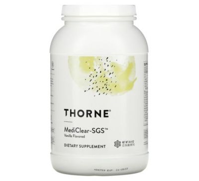 Thorne Research, MediClear-SGS, с ванильным вкусом, 977 г (34,4 унции)