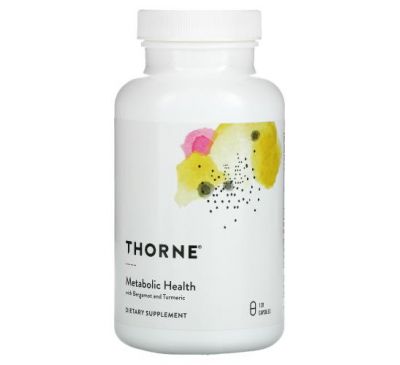 Thorne Research, Metabolic Health with Bergamot and Turmeric, 120 Capsules
