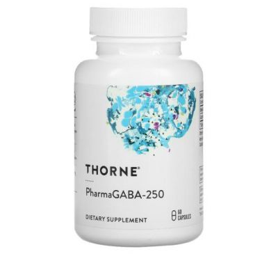 Thorne Research, PharmaGABA-250, 60 Capsules