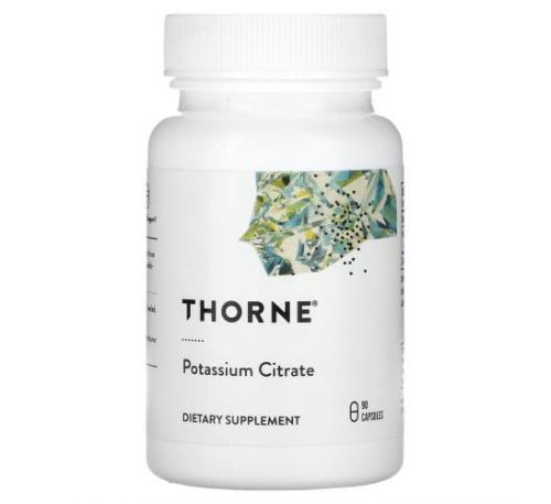 Thorne Research, Potassium Citrate, 90 Capsules
