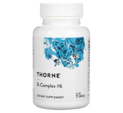 Thorne Research, комплекс вітамінів групи В № 6, 60 капсул