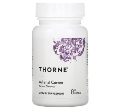 Thorne Research, препарат з корою надниркових залоз, 60 капсул