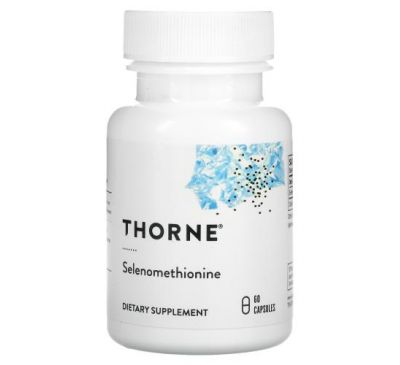 Thorne Research, селенометіонін, 60 капсул