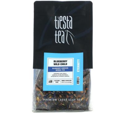 Tiesta Tea Company, Premium Loose Leaf Tea, Blueberry Wild Child, Caffeine Free, 16.0 oz (453.6 g)