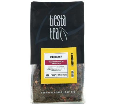 Tiesta Tea Company, Premium Loose Leaf Tea, Fireberry, Caffeine Free,  16.0 oz (453.6 g)