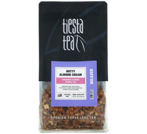 Tiesta Tea Company, Premium Loose Leaf Tea, Nutty Almond Cream, Caffeine Free,  16.0 oz (453.6 g)