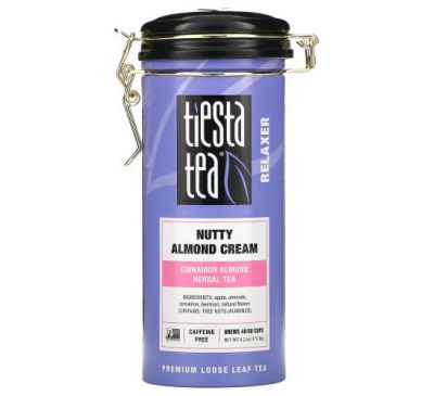 Tiesta Tea Company, Premium Loose Leaf Tea, Nutty Almond Cream,  Caffeine Free,  6.2 oz (175.8 g)
