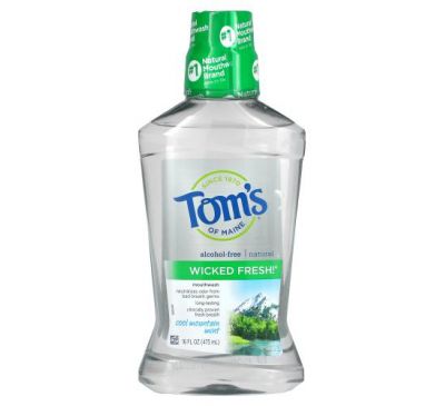 Tom's of Maine, Wicked Fresh! Mouthwash, Cool Mountain Mint, 16 fl oz (473 ml)