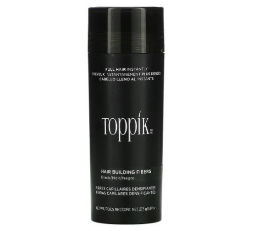 Toppik, Hair Building Fibers, Black,, 0.97 oz (27.5 g)