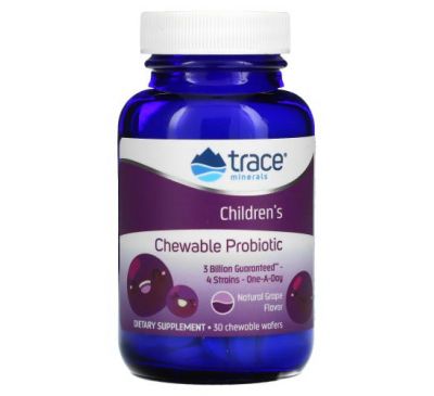 Trace Minerals ®, Children's Chewable Probiotic, Concord Grape, 30 Chewables