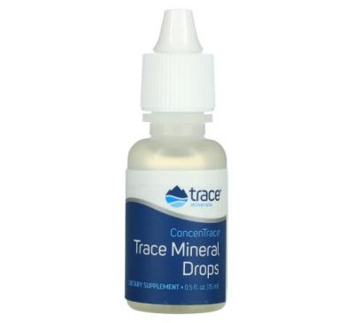 Trace Minerals ®, ConcenTrace, мікроелементи у формі крапель,15 мл (0,5 рідк. унції)