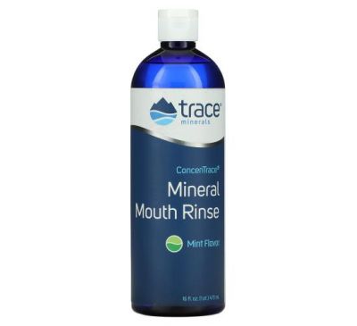 Trace Minerals ®, ConcenTrace Mineral Mouth Rinse, Mint, 16 fl oz (473 ml)