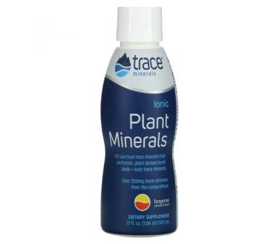 Trace Minerals ®, Ionic Plant Minerals, Natural Tangerine Flavor, 17 fl oz (503 ml)
