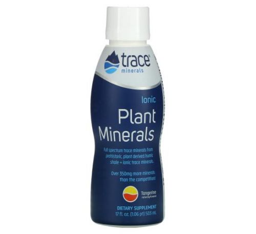 Trace Minerals ®, Ionic Plant Minerals, Natural Tangerine Flavor, 17 fl oz (503 ml)