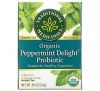 Traditional Medicinals, Organic Peppermint Delight Probiotic, Caffeine Free, 16 Wrapped Tea Bags, .85 oz (24 g)