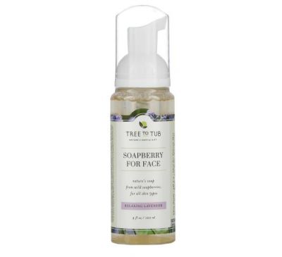 Tree To Tub, Hydrating Soapberry Cleanser for Dry, Sensitive Skin, Relaxing Lavender, 4 fl oz (120 ml)