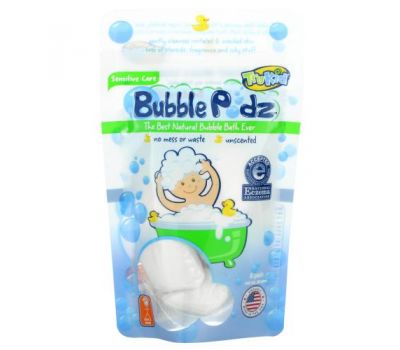 TruKid, Bubble Podz, Sensitive Care, без запаха, 8 капсул (80 г)