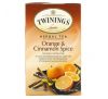 Twinings, трав’яний чай, апельсинові та коричні прянощі, не містить кофеїну, 20 чайних пакетиків в окремих упаковках, 40 г (1,41 унції)