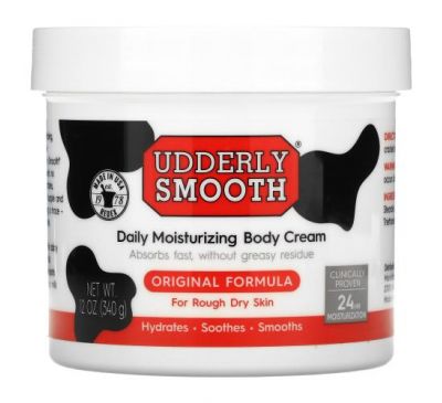 Udderly Smooth, увлажняющий крем для тела для ежедневного применения, оригинальная формула, 340 г (12 унций)