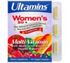 Ultamins, мультивітаміни для жінок старше 50 років з CoQ10, грибами, ферментами, овочами та ягодами, 60 рослинних капсул
