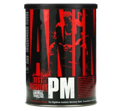Universal Nutrition, Animal PM, The Nighttime Anabolic Recovery Stack, 30 Packs