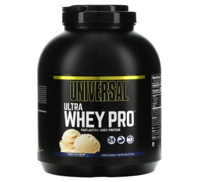 Universal Nutrition, Ultra Whey Pro, Protein Powder, Vanilla Ice Cream, 5 lbs (2.27 kg)