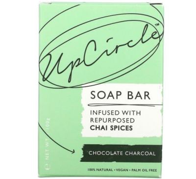 UpCircle, Soap Bar, Chocolate Charcoal, 100 g