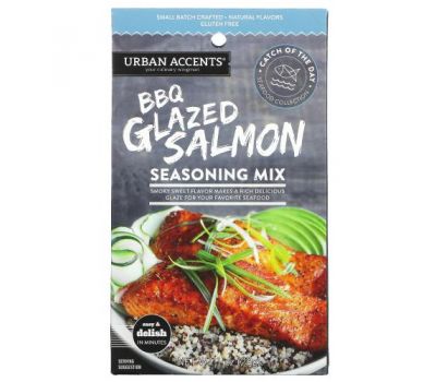 Urban Accents, BBQ Glazed Salmon Seasoning Mix, 1 oz (28 g)