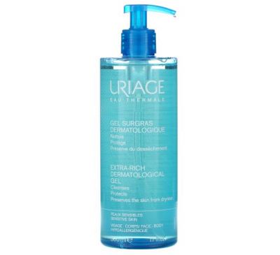 Uriage, Extra-Rich Dermatological Gel, 17 fl oz (500 ml)