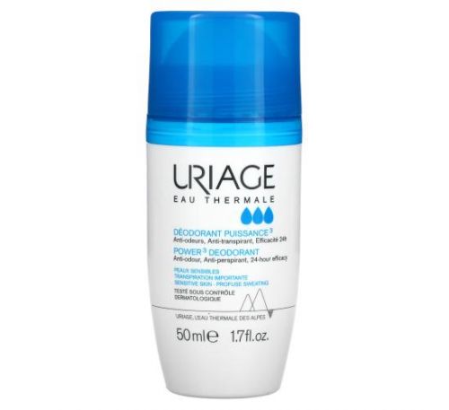 Uriage, Power 3 Deodorant, 1.7 fl oz (50 ml)