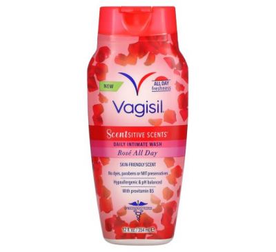Vagisil, Scentsitive Scents, ежедневное средство для интимной гигиены, Rose All Day, 354 мл (12 жидк. Унций)