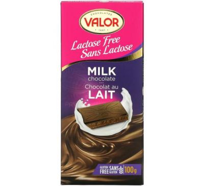Valor, молочний шоколад без лактози, 100 г