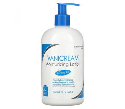 Vanicream, Moisturizing Lotion, For Sensitive Skin, Fragrance Free, 16 oz (453 g)