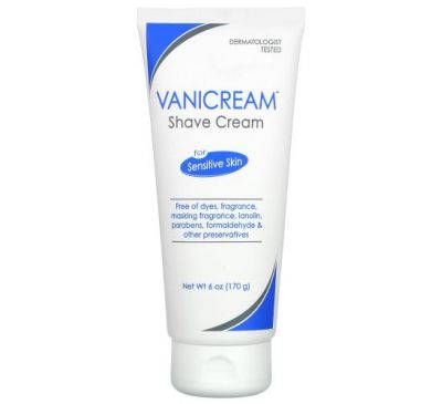 Vanicream, Shave Cream, For Sensitive Skin, Fragrance Free, 6 oz (170 g)