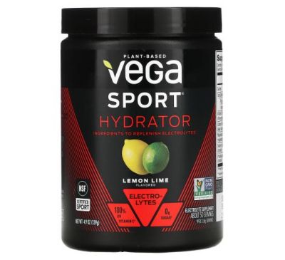 Vega, Sport, Hydrator, Lemon-Lime, 4.9 oz (139 g)