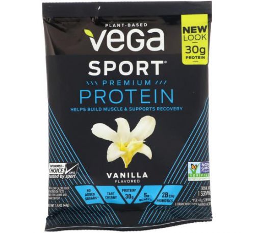 Vega, Sport, Protein, Vanilla, 1.5 oz (41 g)