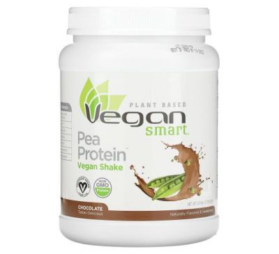 VeganSmart, Pea Protein Vegan Shake, Chocolate, 20.6 oz (585 g)