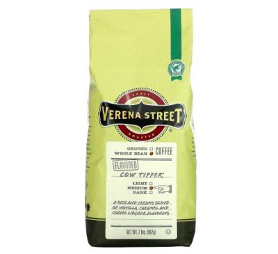 Verena Street, Типпер для коров, со вкусом, цельные бобы, средней обжарки, 907 г (2 фунта)
