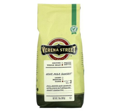 Verena Street, Nine Mile Sunset, Whole Bean, Dark Roast, 2 lbs (907 g)