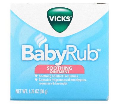 Vicks, Baby Rub, Soothing Ointment, 1.76 oz (50 g)