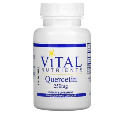 Vital Nutrients, Quercetin, 250 mg, 100 Vegetarian Capsules