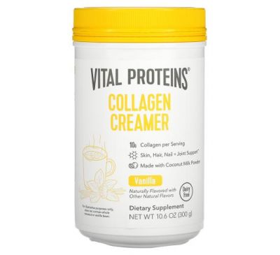 Vital Proteins, Collagen Creamer, Vanilla, 10.6 oz (300 g)