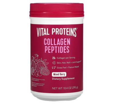 Vital Proteins, пептиды коллагена, смесь ягод, 295 г (10,4 унции)