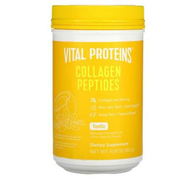 Vital Proteins, пептиды коллагена, ваниль и кокос, 305 г (10,8 унции)