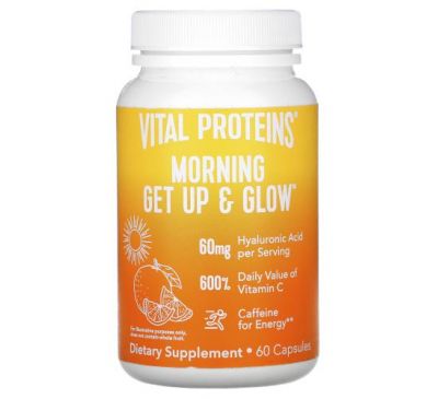 Vital Proteins, Morning Get Up & Glow, 60 капсул