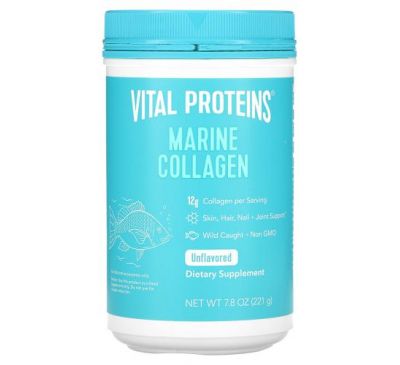 Vital Proteins, морський колаген, з риби, виловленої в умовах дикої природи, без смаку, 221 г (7,8 рідк. унцій)
