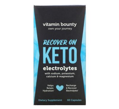 Vitamin Bounty, Recover On Keto, Electrolytes, 60 Capsules