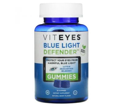 Viteyes, Blue Light Defender, натуральные ягоды, 30 жевательных таблеток